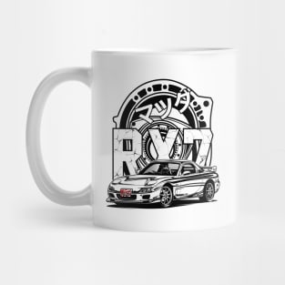 RX7 FD3S Rotary Engine Mug